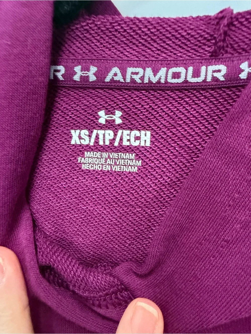 NWT Under Armour Women's Plum Rival Terry Oversize Hoodie